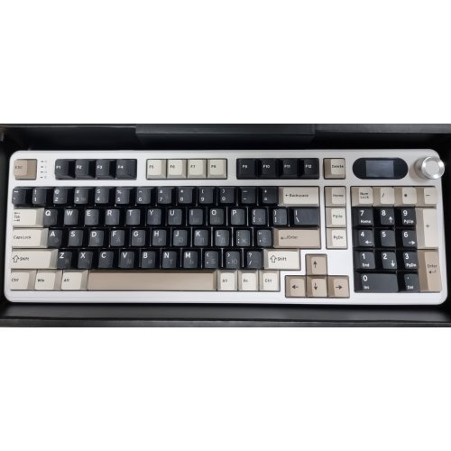 Уцінка клавіатура Attack Shark X98 Pro RGB Linear Blueberry Switch Wireless (AS-6972792470498-CW) Cheese White (Сліди використання, 890973) купити в Україні: Київ, Львів, Хмельницький, Тернопіль, Івано-Франківськ | Низька ціна, відгуки, характеристики від TELEMART фото