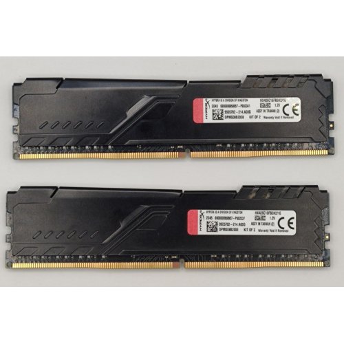 Озу HyperX DDR4 16GB (2x8GB) 2666Mhz Fury Black (HX426C16FB3K2/16) (Восстановлено продавцом, 890989) купить в Украине: Киев, Днепр, Харьков, Одесса  | Проверка совместимости, низкая цена, отзывы, характеристики от TELEMART фото