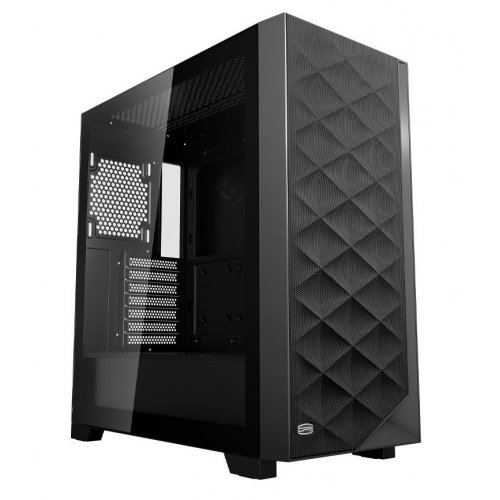 Корпус PCCooler C3D510 Tempered Glass без БП Black (Восстановлено продавцом, 891077) купить в Украине: Киев, Днепр, Харьков, Одесса  | Проверка совместимости, низкая цена, отзывы, характеристики от TELEMART фото