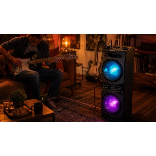 Портативна акустика REAL-EL S-2005 (EL121600033) Black купити в Україні: Київ, Львів, Хмельницький, Тернопіль, Івано-Франківськ | Низька ціна, відгуки, характеристики від TELEMART фото