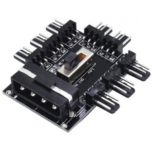 Продать Кулер Cooling Baby FAN HUB 8x3-pin to 4-pin Molex по Trade-In интернет-магазине Телемарт - Киев, Днепр, Украина фото