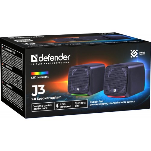 Акустическая система Defender J3 (65963) Black купить в Украине: Киев, Днепр, Харьков, Одесса  | Низкая цена, отзывы, характеристики от TELEMART фото