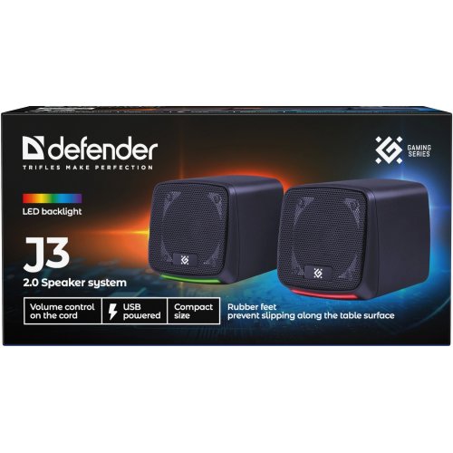 Акустическая система Defender J3 (65963) Black купить в Украине: Киев, Днепр, Харьков, Одесса  | Низкая цена, отзывы, характеристики от TELEMART фото