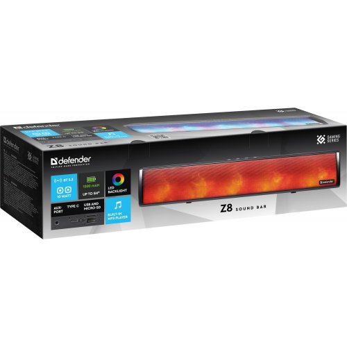 Саундбар Defender Z8 (65118) Black купить в Украине: Киев, Днепр, Харьков, Одесса  | Низкая цена, отзывы, характеристики от TELEMART фото
