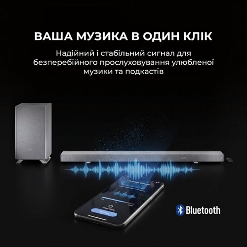 Саундбар Sharp HT-SBW53121 Silver купити в Україні: Київ, Львів, Хмельницький, Тернопіль, Івано-Франківськ | Низька ціна, відгуки, характеристики від TELEMART фото