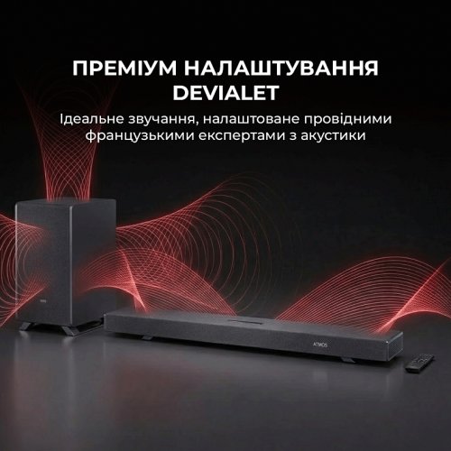 Саундбар Sharp HT-SBW55121 Black купити в Україні: Київ, Львів, Хмельницький, Тернопіль, Івано-Франківськ | Низька ціна, відгуки, характеристики від TELEMART фото