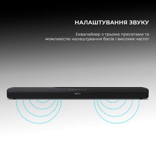Саундбар Sharp HT-SB100 Black купити в Україні: Київ, Львів, Хмельницький, Тернопіль, Івано-Франківськ | Низька ціна, відгуки, характеристики від TELEMART фото