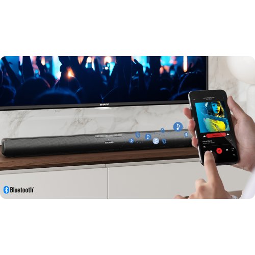 Саундбар Sharp HT-SB100 Black купити в Україні: Київ, Львів, Хмельницький, Тернопіль, Івано-Франківськ | Низька ціна, відгуки, характеристики від TELEMART фото