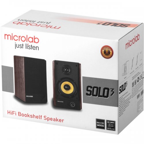 Акустична система Microlab SOLO3_V2 Dark wood купити в Україні: Київ, Львів, Хмельницький, Тернопіль, Івано-Франківськ | Низька ціна, відгуки, характеристики від TELEMART фото