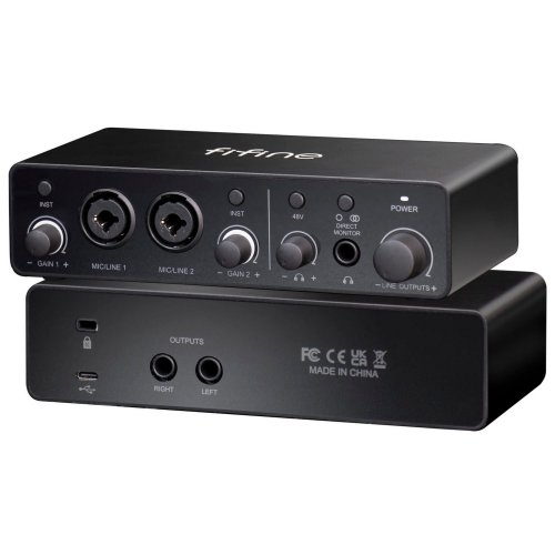 Уцінка аудіоінтерфейс Fifine Ampli 3 Black (Вітринний зразок, 891214) купити в Україні: Київ, Львів, Хмельницький, Тернопіль, Івано-Франківськ | Низька ціна, відгуки, характеристики від TELEMART фото