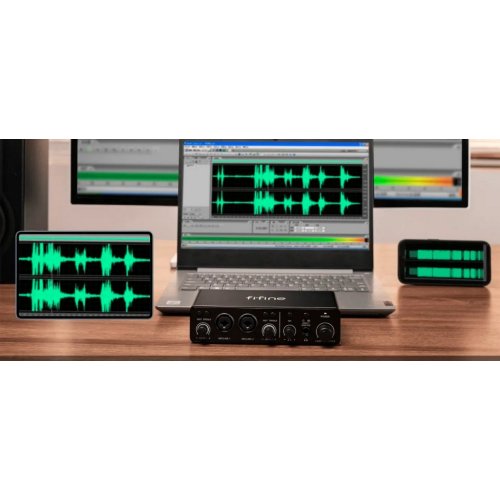 Уцінка аудіоінтерфейс Fifine Ampli 3 Black (Вітринний зразок, 891214) купити в Україні: Київ, Львів, Хмельницький, Тернопіль, Івано-Франківськ | Низька ціна, відгуки, характеристики від TELEMART фото