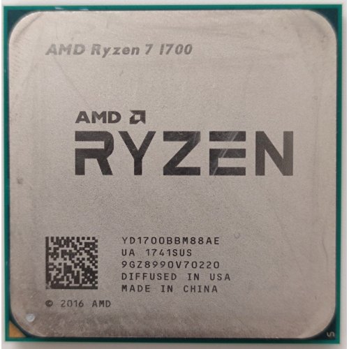 Процесор AMD Ryzen 7 1700 3.0(3.7)GHz 16MB sAM4 Tray (YD1700BBM88AE) (Відновлено продавцем, 891228) купити в Україні: Київ, Львів, Хмельницький, Тернопіль, Івано-Франківськ | Перевірка сумісності, низька ціна, відгуки, характеристики від TELEMART фото