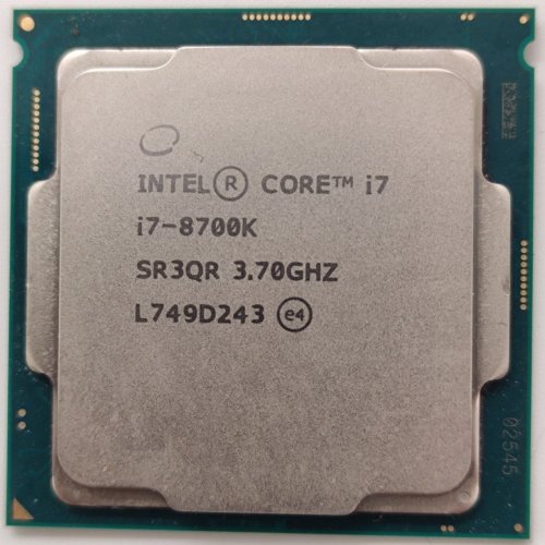 Процесор Intel Core i7-8700K 3.7(4.7)GHz 12MB s1151 Tray (CM8068403358220) (Відновлено продавцем, 891250) купити в Україні: Київ, Львів, Хмельницький, Тернопіль, Івано-Франківськ | Перевірка сумісності, низька ціна, відгуки, характеристики від TELEMART фото
