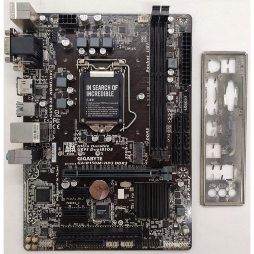 Материнская плата Gigabyte GA-B150M-HD3 DDR3 (s1151, Intel B150) (Восстановлено продавцом, 891257) купить в Украине: Киев, Днепр, Харьков, Одесса  | Проверка совместимости, низкая цена, отзывы, характеристики от TELEMART фото