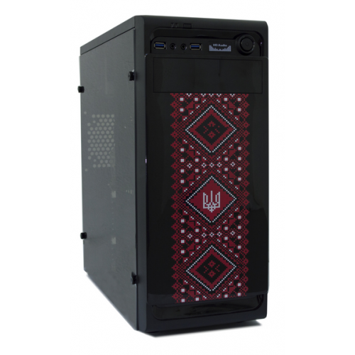 Продать Корпус Frontier PATRIOT 500W (PATRIOT-B21-500 BK/RD) Black/Red по Trade-In интернет-магазине Телемарт - Киев, Днепр, Украина фото