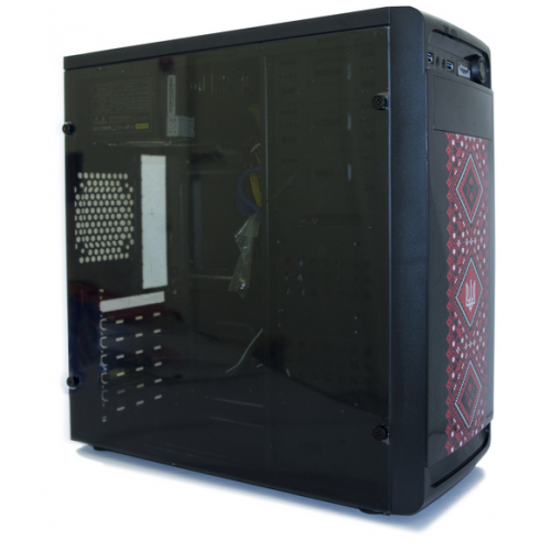 Продать Корпус Frontier PATRIOT 500W (PATRIOT-B21-500 BK/RD) Black/Red по Trade-In интернет-магазине Телемарт - Киев, Днепр, Украина фото