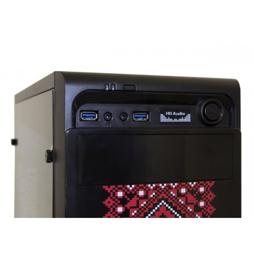 Продать Корпус Frontier PATRIOT 500W (PATRIOT-B21-500 BK/RD) Black/Red по Trade-In интернет-магазине Телемарт - Киев, Днепр, Украина фото