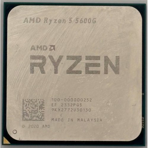 Процессор AMD Ryzen 5 5600G 3.9(4.4)GHz 16MB sAM4 Multipack (100-100000252MPK) (Восстановлено продавцом, 891332) купить в Украине: Киев, Днепр, Харьков, Одесса  | Проверка совместимости, низкая цена, отзывы, характеристики от TELEMART фото
