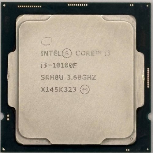 Процесор Intel Core i3-10100F 3.6(4.3)GHz 6MB s1200 Tray (CM8070104291318) (Відновлено продавцем, 891347) купити в Україні: Київ, Львів, Хмельницький, Тернопіль, Івано-Франківськ | Перевірка сумісності, низька ціна, відгуки, характеристики від TELEMART фото