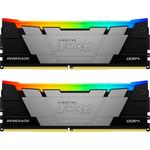 Озп Kingston DDR4 64GB (2x32GB) 3600Mhz FURY Renegade RGB Black (KF436C18RB2AK2/64) (Відновлено продавцем, 891360) купити в Україні: Київ, Львів, Хмельницький, Тернопіль, Івано-Франківськ | Перевірка сумісності, низька ціна, відгуки, характеристики від TELEMART фото