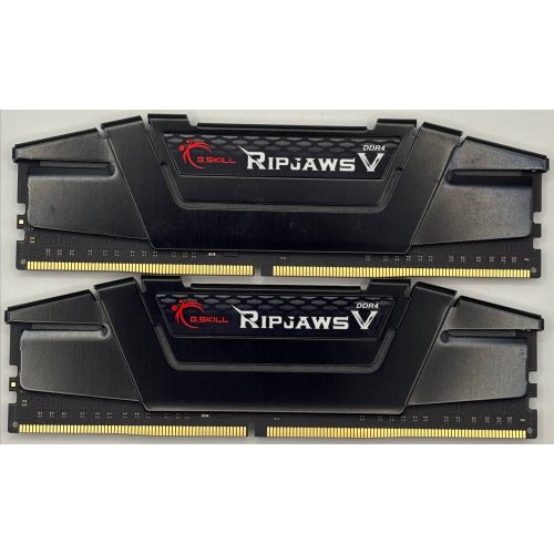 Озп G.Skill DDR4 16GB (2x8GB) 3200Mhz Ripjaws V (F4-3200C16D-16GVKB) (Відновлено продавцем, 891363) купити в Україні: Київ, Львів, Хмельницький, Тернопіль, Івано-Франківськ | Перевірка сумісності, низька ціна, відгуки, характеристики від TELEMART фото