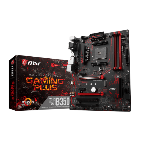 Материнская плата MSI B350 GAMING PLUS (sAM4, AMD B350) (Восстановлено продавцом, 891368) купить в Украине: Киев, Днепр, Харьков, Одесса  | Проверка совместимости, низкая цена, отзывы, характеристики от TELEMART фото