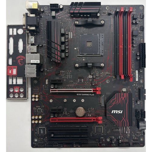 Материнская плата MSI B350 GAMING PLUS (sAM4, AMD B350) (Восстановлено продавцом, 891368) купить в Украине: Киев, Днепр, Харьков, Одесса  | Проверка совместимости, низкая цена, отзывы, характеристики от TELEMART фото