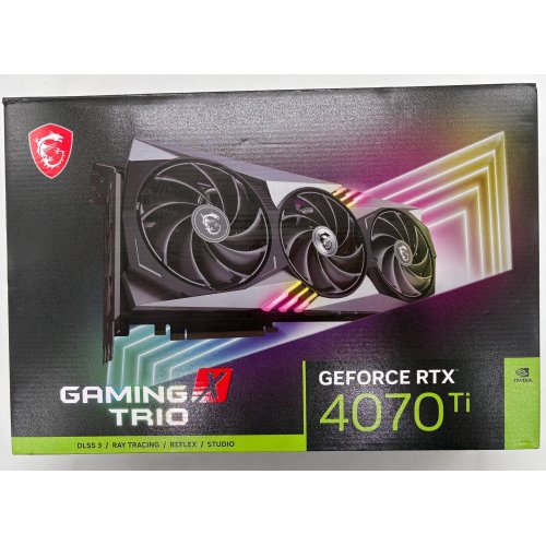 Відеокарта MSI GeForce RTX 4070 Ti GAMING X TRIO 12288MB (RTX 4070 Ti GAMING X TRIO 12G) (Відновлено продавцем, 891400) купити в Україні: Київ, Львів, Хмельницький, Тернопіль, Івано-Франківськ | Перевірка сумісності, низька ціна, відгуки, характеристики від TELEMART фото