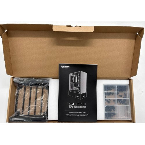 Корпус Lian Li SUP01 Tempered Glass без БЖ (G99.SUP01X.00) Black (Відновлено продавцем, 891421) купити в Україні: Київ, Львів, Хмельницький, Тернопіль, Івано-Франківськ | Перевірка сумісності, низька ціна, відгуки, характеристики від TELEMART фото