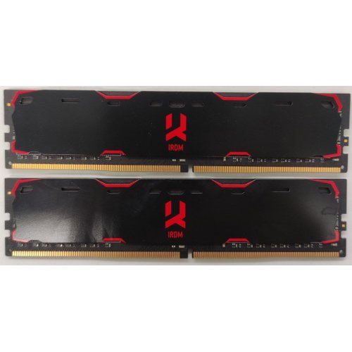 Озу GoodRAM DDR4 16GB (2x8GB) 2400Mhz IRDM Black (IR-2400D464L15S/16GDC) (Восстановлено продавцом, 891422) купить в Украине: Киев, Днепр, Харьков, Одесса  | Проверка совместимости, низкая цена, отзывы, характеристики от TELEMART фото