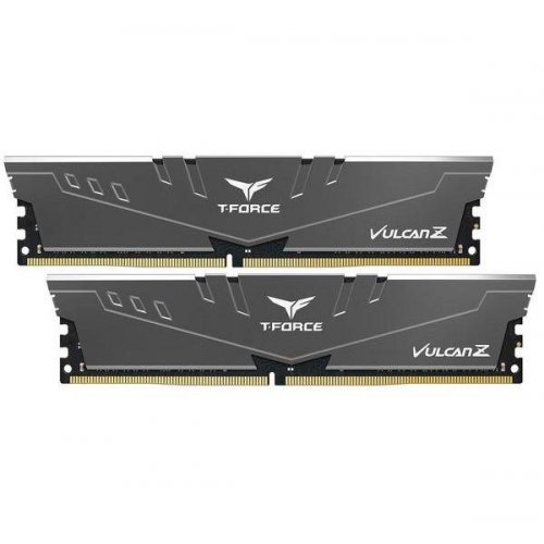 Озу Team DDR4 16GB (2x8GB) 3200Mhz T-Force Vulcan Z Grey (TLZGD416G3200HC16CDC01) (Восстановлено продавцом, 891426) купить в Украине: Киев, Днепр, Харьков, Одесса  | Проверка совместимости, низкая цена, отзывы, характеристики от TELEMART фото