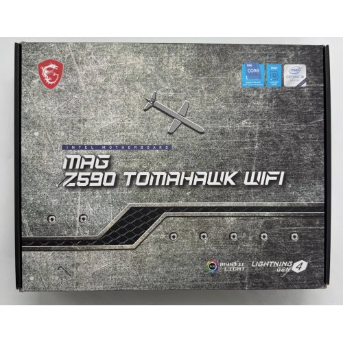Материнська плата MSI MAG Z590 TOMAHAWK WIFI (s1200, Intel Z590) (Відновлено продавцем, 891557) купити в Україні: Київ, Львів, Хмельницький, Тернопіль, Івано-Франківськ | Перевірка сумісності, низька ціна, відгуки, характеристики від TELEMART фото