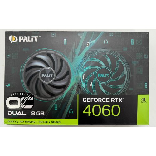 Відеокарта Palit GeForce RTX 4060 Dual OC 8192MB (NE64060T19P1-1070D) (Відновлено продавцем, 891579) купити в Україні: Київ, Львів, Хмельницький, Тернопіль, Івано-Франківськ | Перевірка сумісності, низька ціна, відгуки, характеристики від TELEMART фото