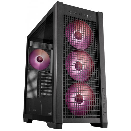 Корпус Asus TUF Gaming GT302 ARGB Tempered Glass без БЖ (90DC00I0-B19000) Black (Відновлено продавцем, 891585) купити в Україні: Київ, Львів, Хмельницький, Тернопіль, Івано-Франківськ | Перевірка сумісності, низька ціна, відгуки, характеристики від TELEMART фото