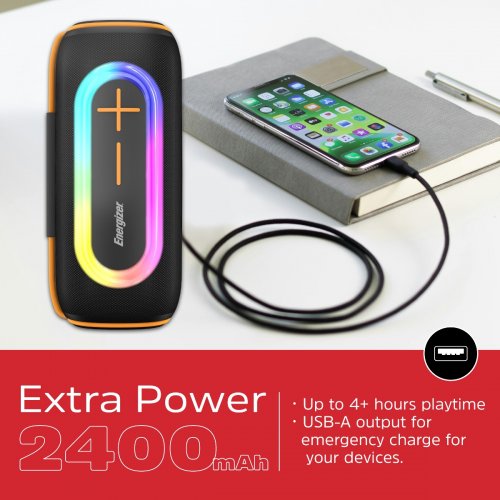 Портативна акустика Energizer BTS206 20W Black купити в Україні: Київ, Львів, Хмельницький, Тернопіль, Івано-Франківськ | Низька ціна, відгуки, характеристики від TELEMART фото