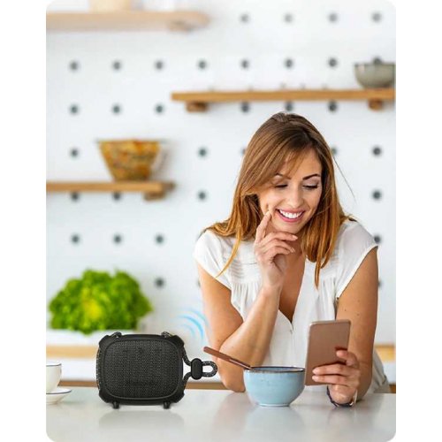 Портативна акустика Blackview AuraBass 1 (6931548325680) Black купити в Україні: Київ, Львів, Хмельницький, Тернопіль, Івано-Франківськ | Низька ціна, відгуки, характеристики від TELEMART фото