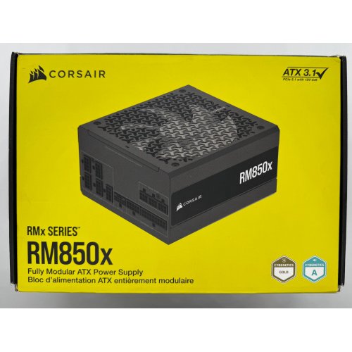Блок питания Corsair RM850x 850W (CP-9020270-EU) (Восстановлено продавцом, 891773) купить в Украине: Киев, Днепр, Харьков, Одесса  | Проверка совместимости, низкая цена, отзывы, характеристики от TELEMART фото
