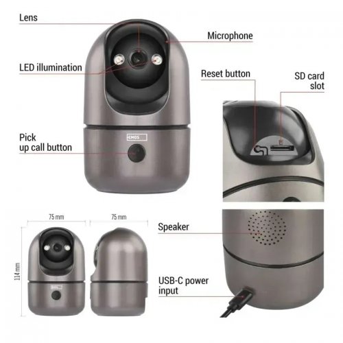 IP-камера Emos H4062 GoSmart Wi-Fi купить в Украине | Telemart фото