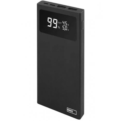 Powerbank Emos BetaQ 10000mAh 22.5W (B0531B) Black купить в Украине: Киев, Днепр, Харьков, Одесса  | Низкая цена, отзывы, характеристики от TELEMART фото