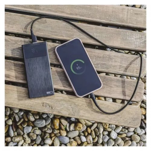 Powerbank Emos BetaQ20 20000mAh 22.5W (B0532B) Black купить в Украине: Киев, Днепр, Харьков, Одесса  | Низкая цена, отзывы, характеристики от TELEMART фото