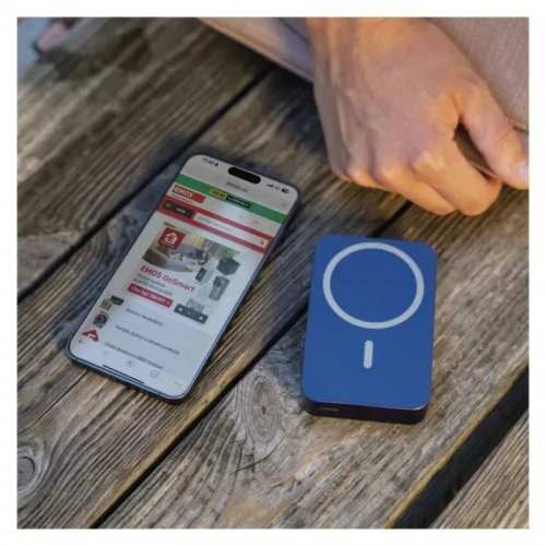 Powerbank Emos MagSafe 10000mAh 20W (B0551BL) Blue купить в Украине: Киев, Днепр, Харьков, Одесса  | Низкая цена, отзывы, характеристики от TELEMART фото