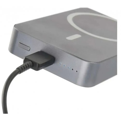 Powerbank Emos MagSafe 10000mAh 20W (B0551GY) Grey купить в Украине: Киев, Днепр, Харьков, Одесса  | Низкая цена, отзывы, характеристики от TELEMART фото