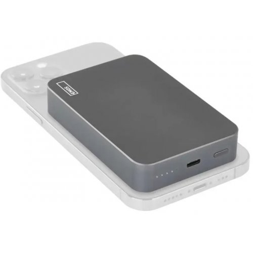Powerbank Emos MagSafe 10000mAh 20W (B0551GY) Grey купить в Украине: Киев, Днепр, Харьков, Одесса  | Низкая цена, отзывы, характеристики от TELEMART фото