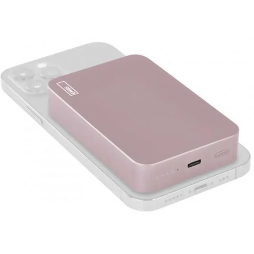 Powerbank Emos MagSafe 10000mAh 20W (B0551S) Pink купить в Украине: Киев, Днепр, Харьков, Одесса  | Низкая цена, отзывы, характеристики от TELEMART фото