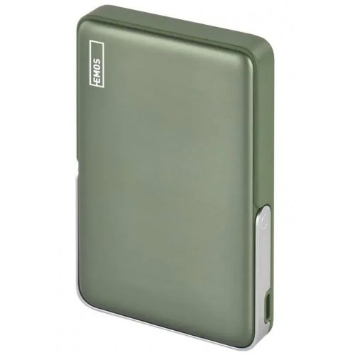 Powerbank Emos MagSafe 10000mAh 20W (B0552AG) Alpine Green купить в Украине: Киев, Днепр, Харьков, Одесса  | Низкая цена, отзывы, характеристики от TELEMART фото
