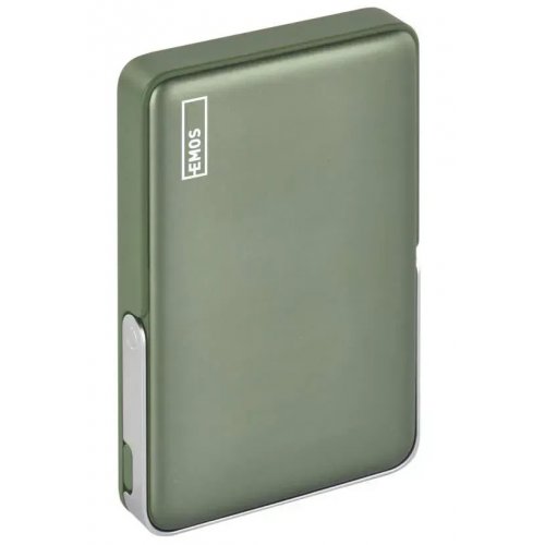 Powerbank Emos MagSafe 10000mAh 20W (B0552AG) Alpine Green купить в Украине: Киев, Днепр, Харьков, Одесса  | Низкая цена, отзывы, характеристики от TELEMART фото
