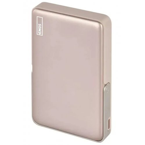 Powerbank Emos MagSafe 10000mAh 20W (B0552RG) Rose Gold купить в Украине: Киев, Днепр, Харьков, Одесса  | Низкая цена, отзывы, характеристики от TELEMART фото