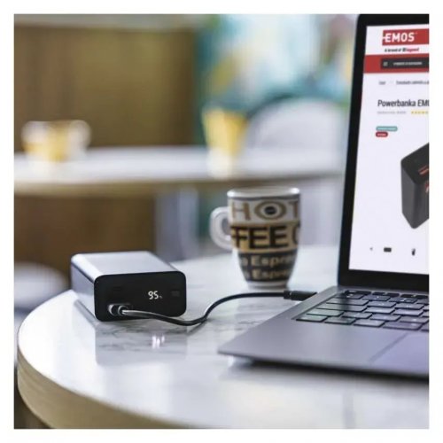 Powerbank Emos 20000mAh 65W (B0560B) Black купити в Україні: Київ, Львів, Хмельницький, Тернопіль, Івано-Франківськ | Низька ціна, відгуки, характеристики від TELEMART фото