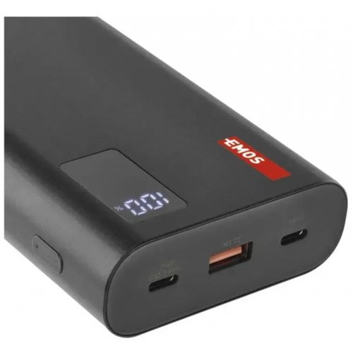 Powerbank Emos 27000mAh 100W (B0561B) Black купити в Україні: Київ, Львів, Хмельницький, Тернопіль, Івано-Франківськ | Низька ціна, відгуки, характеристики від TELEMART фото