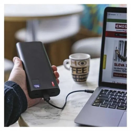 Powerbank Emos 27000mAh 100W (B0561B) Black купити в Україні: Київ, Львів, Хмельницький, Тернопіль, Івано-Франківськ | Низька ціна, відгуки, характеристики від TELEMART фото
